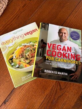 Lot of 2 Vegan Cooking for Carnivores & Everything vegan